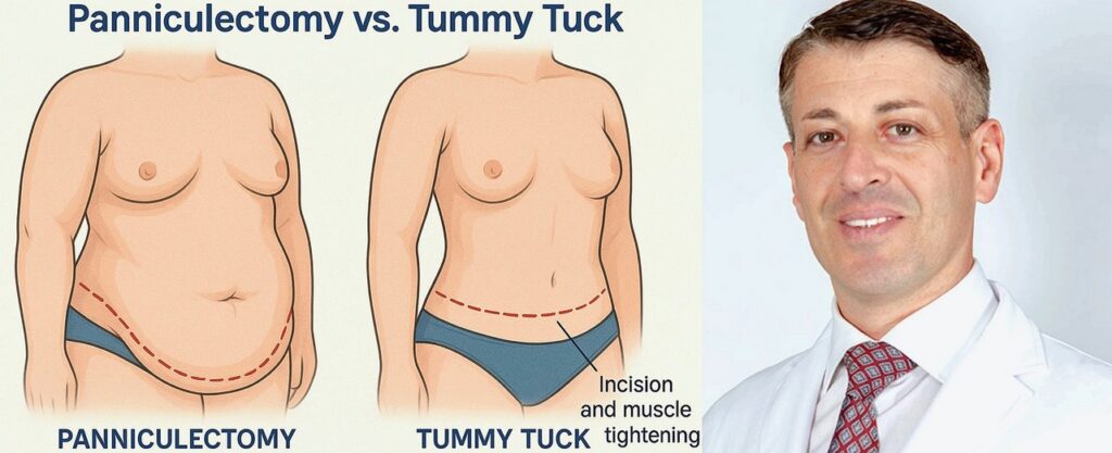 Panniculectomy vs. Tummy Tuck NYC Dr. Terushkin, MD, FACS
